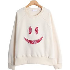 린다샵 라닌드 루즈핏 스마일 페이즐리 나그랑 맨투맨 cpt11208k2b