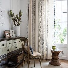 lovinglab Forte 民族風室內裝飾穿桿式窗簾, 混合色