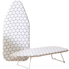 Gentle Brothers 熨斗座和桌面防皺熨衣板, 白色