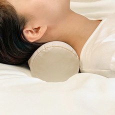 Ildam 可水洗圓筒形頸椎枕, 水洗蜜桃色, 1個