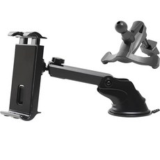 Saenghwalgongsik 多功能車用平板支架 + 出風口支架組合, 1套, 黑色