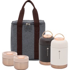 韓國 TWINgo 新款 Twinkle Clover 保溫便當4件組 1540ml, 1套, 混合色