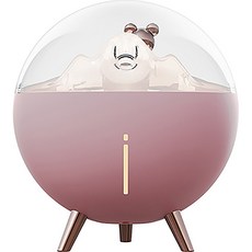 Nex-one 太空熊情境燈迷你便攜式辦公室加濕器, WT-E19, 粉紅色