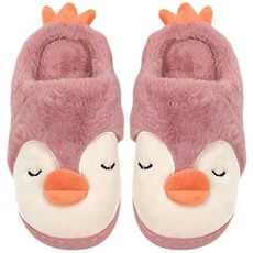 BEBEMARU 兒童企鵝毛絨拖鞋 9786