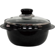 DOGGAEBI Goblin電磁爐IH琺瑯鍋, 黑色, 16厘米