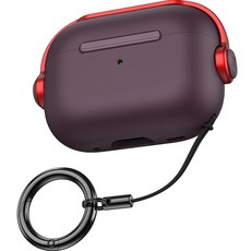 Diad Eden Airpods 保護殼 附夾, 酒紅色, Airpods Pro 2