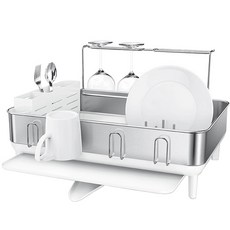 simplehuman 豪華紅酒碗盤瀝水架2 SPH-KT1190, 白色