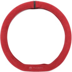 뫼르소 오토모티브 프리미엄 샤무드 럭스 자동차 핸들커버, 레드와인