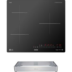 LG전자 DIOS 인덕션 전기레인지 프리스탠딩 본품 + 프리스탠딩 15cm 3구, BEI3GQTUOA, 빌트인