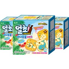 HAITAI 海太 海洋系列DIY巧克力餅乾食玩 52g, 3組, 單品