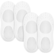 Dailygongam 柔軟足部保護套 白色 M, 2入, 1套