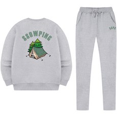 쏘핑 남성용 그린텐트 맨투맨 + 일자팬츠 세트 HUD_0007