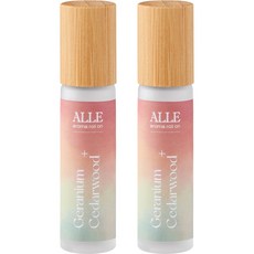 ALLE 滾珠香氛精油 天竺葵&雪松, 2個, 10ml