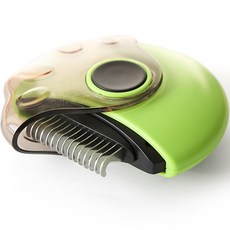 3合1 毛髮整理圓形多功能梳 95 x 100 x 32.5 mm, 綠色, 1個