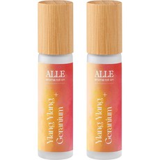 ALLE 滾珠香氛精油 依蘭&天竺葵, 2個, 10ml