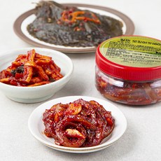 일미 매일반찬 오징어젓갈 180g + 양념깻잎장아찌 180g + 무말랭이무침 180g 세트, 540g, 1세트