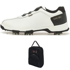 DAKS 皮革鉚釘高爾夫球鞋 DGSO2E210-01 + 鞋包套組