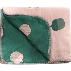 Bamboo bebe 兒童溫床加厚毯子, 橡果款(粉色 綠色)