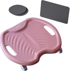 JENTEULHANHYEONGJEDEUL 居家訓練腹肌運動器材 + 護膝墊 + 護手墊 2件組, 粉紅色(運動器材), 隨機出貨(護膝墊, 護手墊), 1個