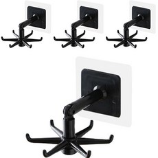 World Clean 萬能廚房掛鉤, 4個, 黑色