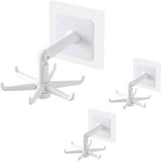 World Clean 萬能廚房掛鉤, 3個, 白色