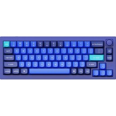 키크론 Q2 Knob Frame RGB 핫스왑 유선 텐키리스 키보드 풀패키지, 네이비 블루, Q3-O1, 적축