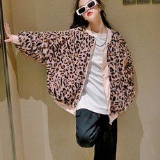 MISOPAPA 女童 Good Girl 豹紋雙面穿外套