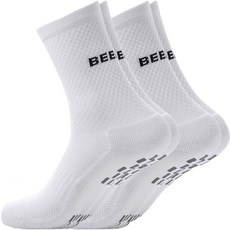 VERA 半筒防滑中筒高爾夫襪 2入, 白色