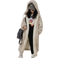 Edgeland 兒童嘻哈女孩長版羊羔毛外套