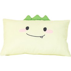 Shez Home DTP 超細纖維 動物造型枕頭(含枕芯), Dino Lime, 1個