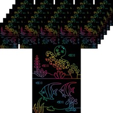 minhwashop 刮畫紙 UDPPP0203, 海洋生物C, 50個