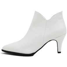 문힐 스틸레토 사이드 지퍼 부티 앵클 부츠 7cm