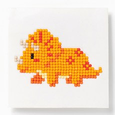 minhwashop 恐龍 鑽石畫 20p UDPPP0333, 三角龍, 1個