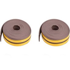 yoromkorom 門縫擋條 橡膠密封條 JW03 棕色 E型, 2個