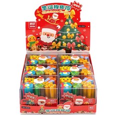 BUNNYLAND 聖誕厚款橡皮擦6件組, 6套, 混色