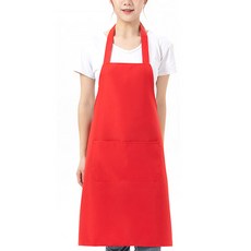 지앤와이 홀서빙 A형 앞치마, 2개, 레드