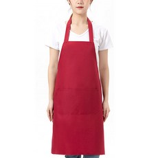 G&Y 外場服務 A字型圍裙, 2個, 酒紅色