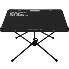 KEEP 캠핑 알루미늄 스퀘어타입 하드 탑 테이블 상판 + 프레임 세트, 블랙(상판), 블랙(프레임)