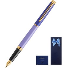 WATERMAN 威迪文 New Hemisphere 拼色 GT 鋼筆 + 卡式墨水管禮盒組, F, 紫色