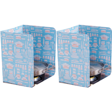 Hoonie市集 瓦斯爐防濺板 藍色, 2個