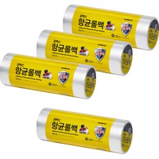 코멕스 항균 비닐 롤백 미니 170 x 250 mm, 미니(XS), 200개, 4개