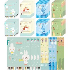 PENPIA 700 Elementary Binding 1-6 音樂常用音符, 隨機發貨, 30個