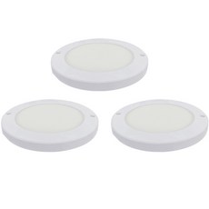 GAON LED 圓形邊緣超薄直附式吸頂燈 15W, 晝光色(白色), 3個