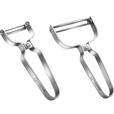 WAGENSTEIGER 不鏽鋼削皮器 2入組, 削皮器(基本款+寬版款), 單色, 1組