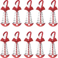 Mabula 帳篷固定甲板包 + 登山扣套組 10p, 紅色的