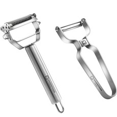 WAGENSTEIGER 不鏽鋼削皮器 2入組, 削皮器(基本款+波浪狀款), 單色, 1組