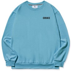 DIELCRI 男士大尺碼Orne小標誌圓領衛衣