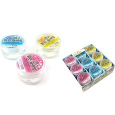 透明又清澈的史萊姆 3種*6入組, 1套, 粉色, 黃色, 藍色