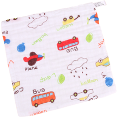 Dasababa 6層壓花純棉紗布方巾, 1個, 汽車