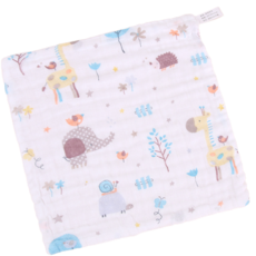 Dasababa 6層壓花棉質紗布方巾, 1個, 長頸鹿